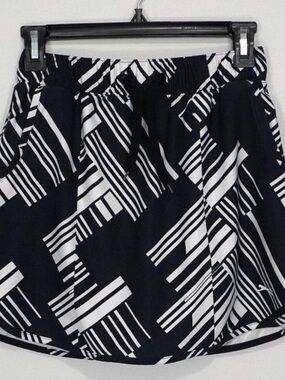 Slazenger Black & White Geometric Athletic Skirt